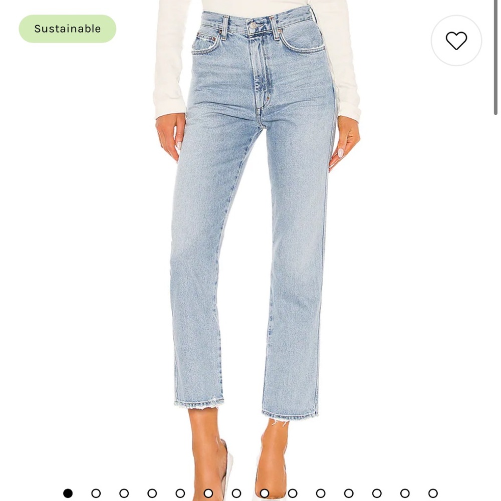 AGOLDE Jean - Pinch Waist High Rise Kick in Riptide